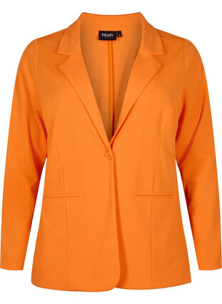 Blazer met zakken, Vibrant Orange, Packshot image number 0