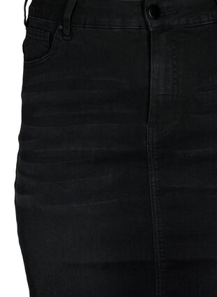 Jupe midi en jean avec fente, Black, Packshot image number 2