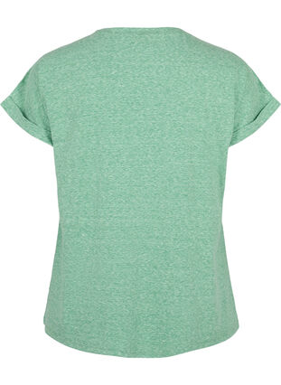 T-shirt mélangé à manches courtes, Jolly Green Mél, Packshot image number 1