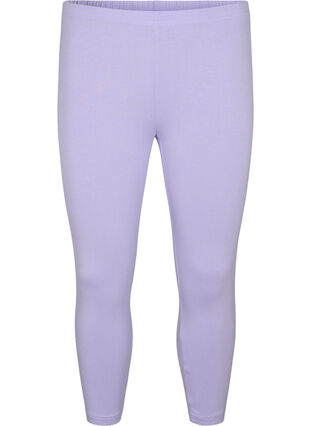 Basic 3/4 legging in viscose, Lavender, Packshot image number 0