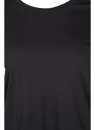 Basic katoenen t-shirt, Black, Packshot image number 2
