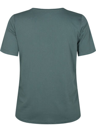 FLASH - T-shirt avec col en V, Balsam Green, Packshot image number 1