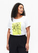 T-shirt en coton avec motif, B. White w. Sulphur, Model image number 0
