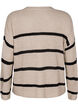 FLASH - Cardigan met strepen en knopen in breisel, Beige, Packshot image number 1