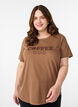 FLASH - T-shirt imprim&eacute;, Marron, Model image number 0