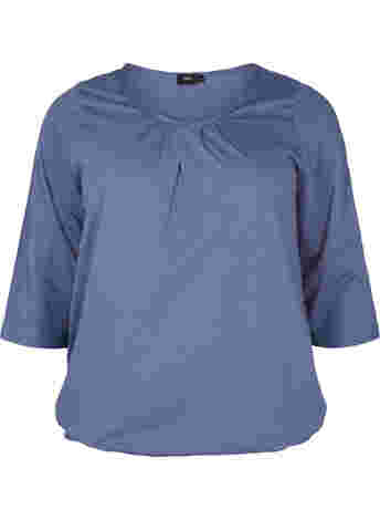 Katoenen blouse met 3/4 mouwen