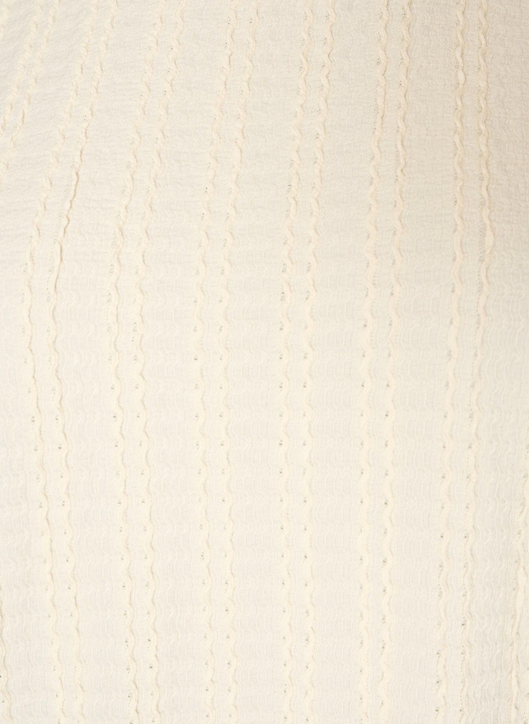 ZizziJersey blouse met structuur en ballonsilhouet, Vanille, Packshot image number 2