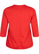 Blouse en coton à manches 3/4, Fiery Red, Packshot image number 1