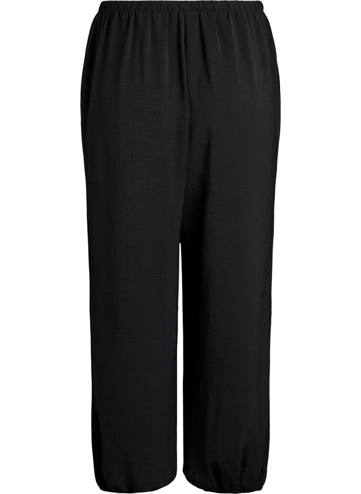 Ballonbroek met hoge taille, Zwart, Packshot image number 1