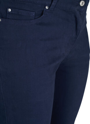 Pantalon capri avec broderie anglaise, Dark Blue, Packshot image number 2