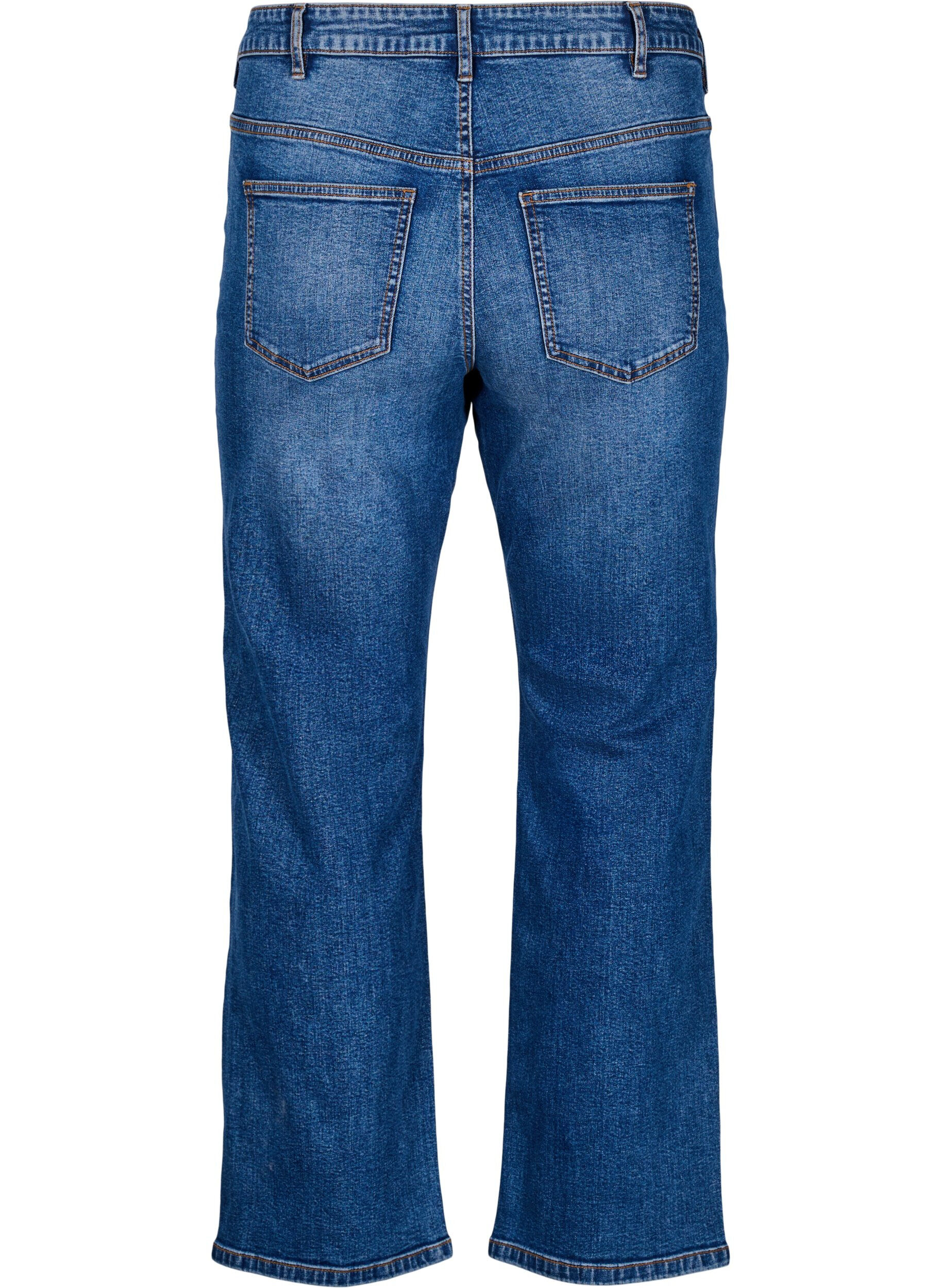 ZizziHigh-waisted Gemma jeans met een regular fit, Blauw, Packshot image number 1