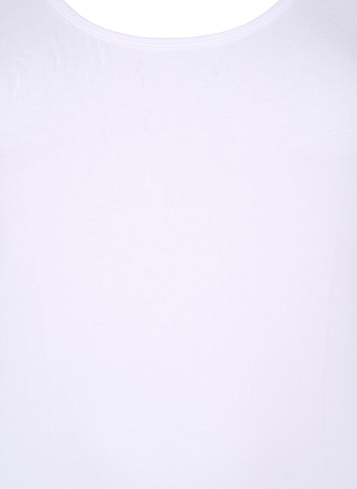 Haut basique en coton, Blanc, Packshot