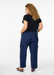 Pantalon cargo taille haute, Bleu, Model image number 1