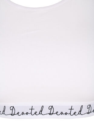 Soutien-gorge en coton à bretelles réglables, Bright White, Packshot image number 2