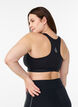 Sportbeha met sluiting aan de voorkant en goede ondersteuning, Zwart, Model image number 2