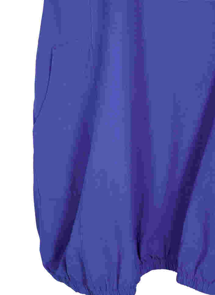 Robe sans manches en coton, Dazzling Blue, Packshot image number 3