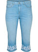  Amy knickers met hoge taille en borduursel, Light blue denim, Packshot image number 0