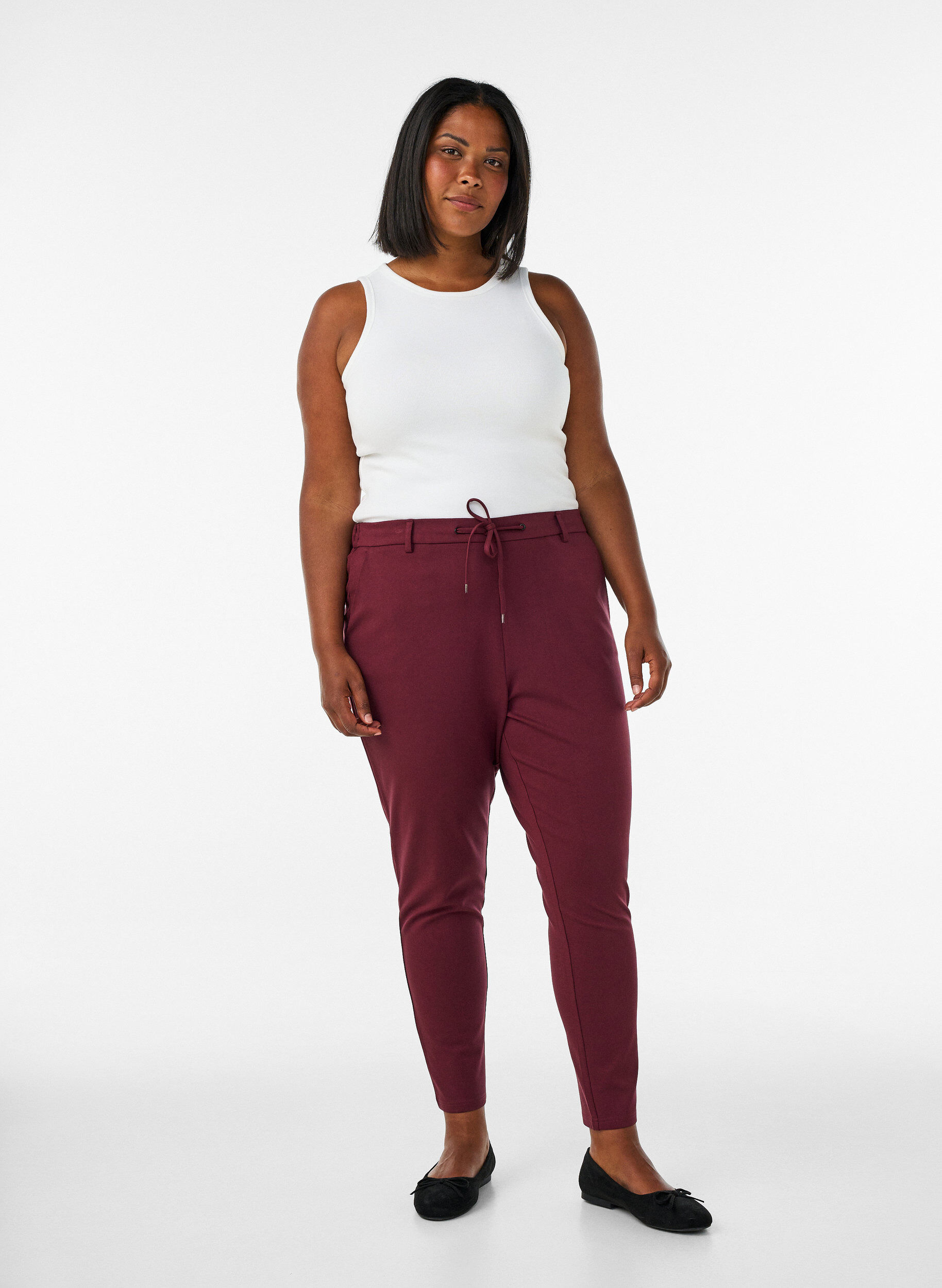 ZizziPantalon Maddison, Bordeaux, Model image number 0