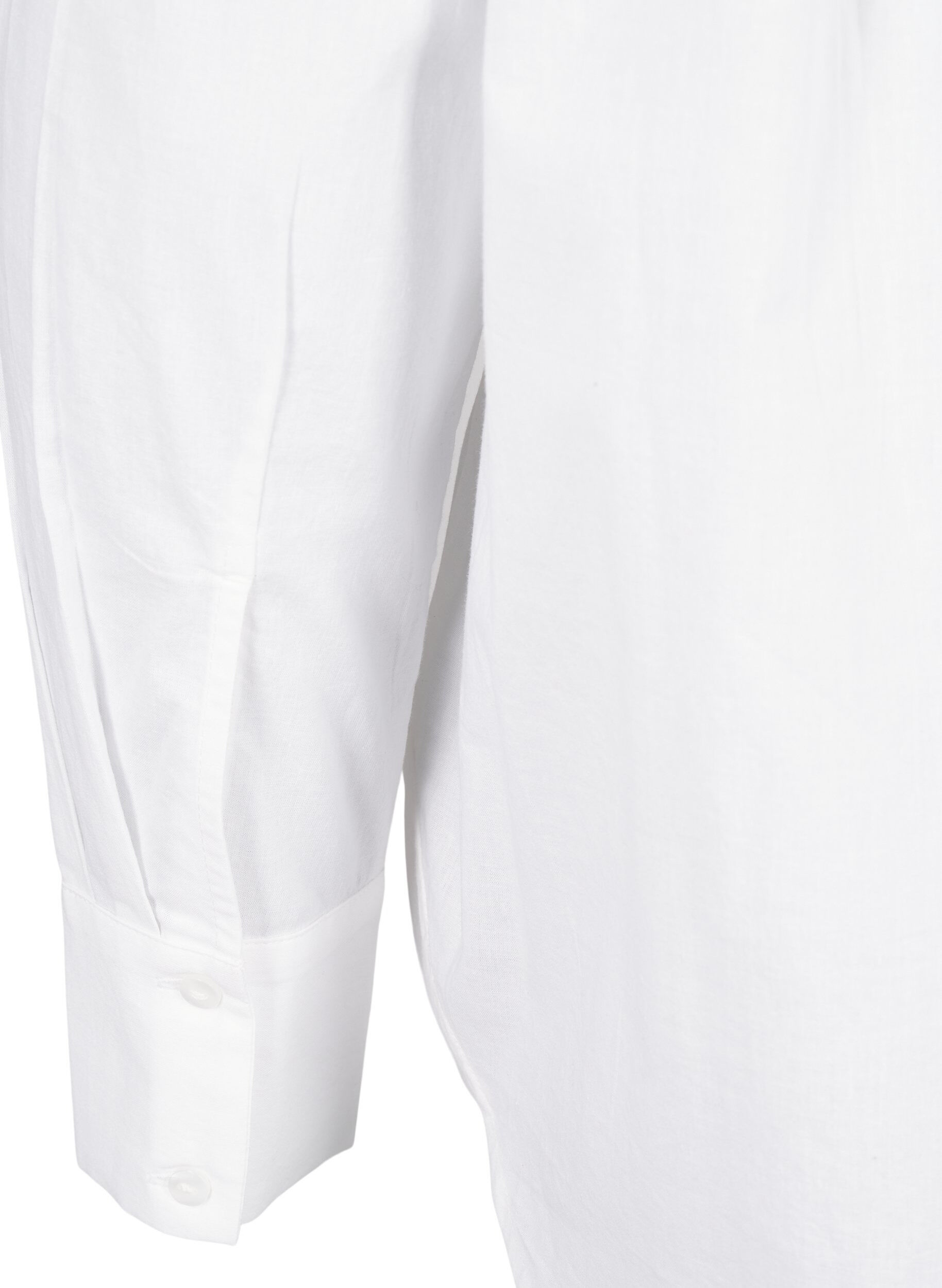 ZizziKlassiek overhemd met geborduurde hartjes, Bright Wh.W. Blue H., Packshot image number 4