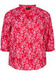 Chemisier en coton avec imprimé floral, Rouge, Packshot image number 0