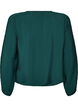 Blouse met balloneffect en chiffondetails, Groen, Packshot image number 1