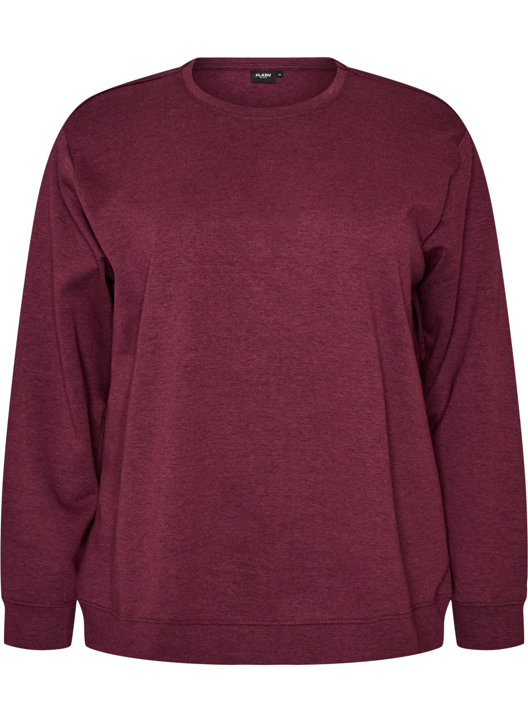 ZizziSweatshirt met ronde hals, Rood, Packshot image number 0