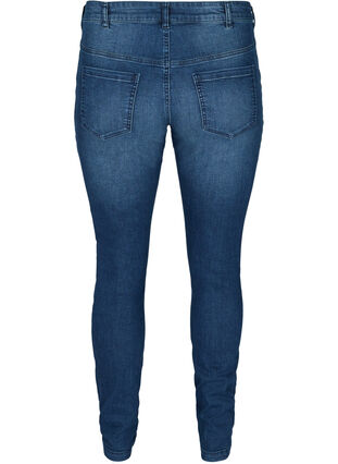 Sanna jeans met rits details, Blue denim, Packshot image number 1