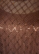 Robe courte en sequins avec motif &agrave; losanges, Marron, Packshot image number 2