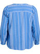 Blouse met geborduurd patroon, Blauw, Packshot image number 1