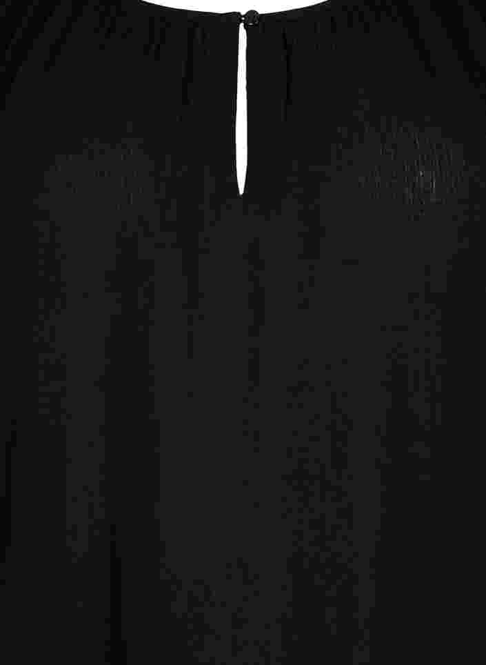 Tuniek van viscose met 3/4-mouwen, Black, Packshot image number 2