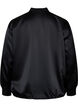Blouson bomber à fermeture éclair et à cordons, Black, Packshot image number 1