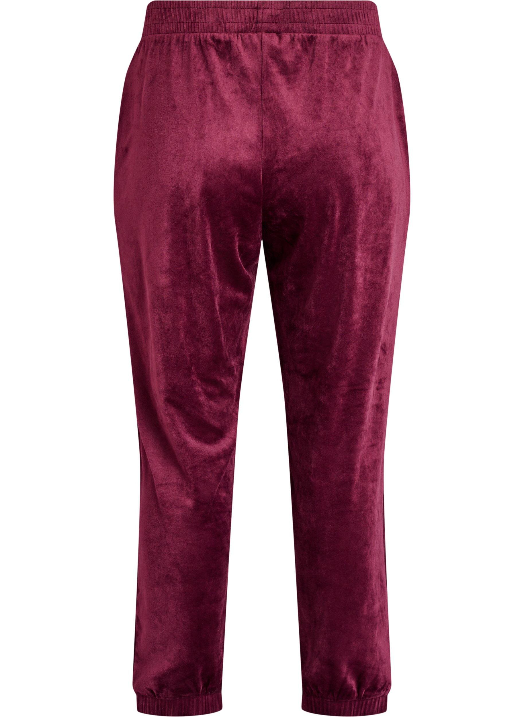 ZizziPantalon ample en velours, Bordeaux, Packshot image number 1