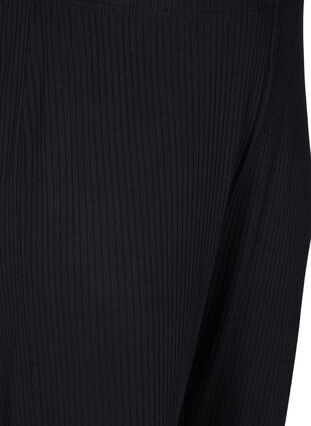 Pantalon ample en matière côtelée, Black, Packshot image number 2