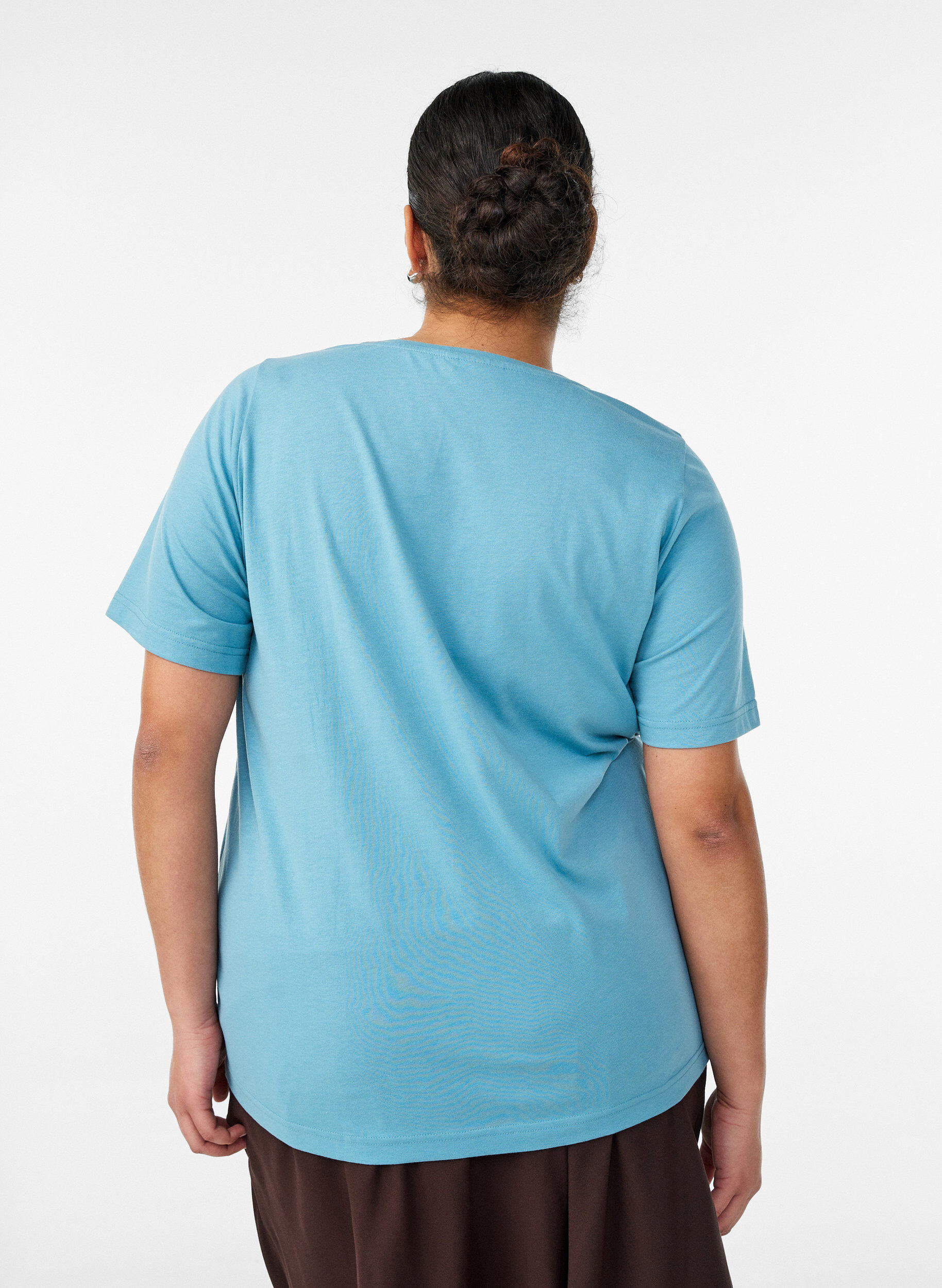 ZizziT-shirt imprim&eacute;, Bleu, Model image number 2
