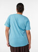 T-shirt imprim&eacute;, Bleu, Model image number 2