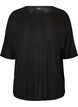 T-shirt ample en jersey de viscose, Noir, Packshot image number 0