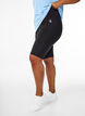 Lange strakke sport shorts, Zwart, Model image number 3