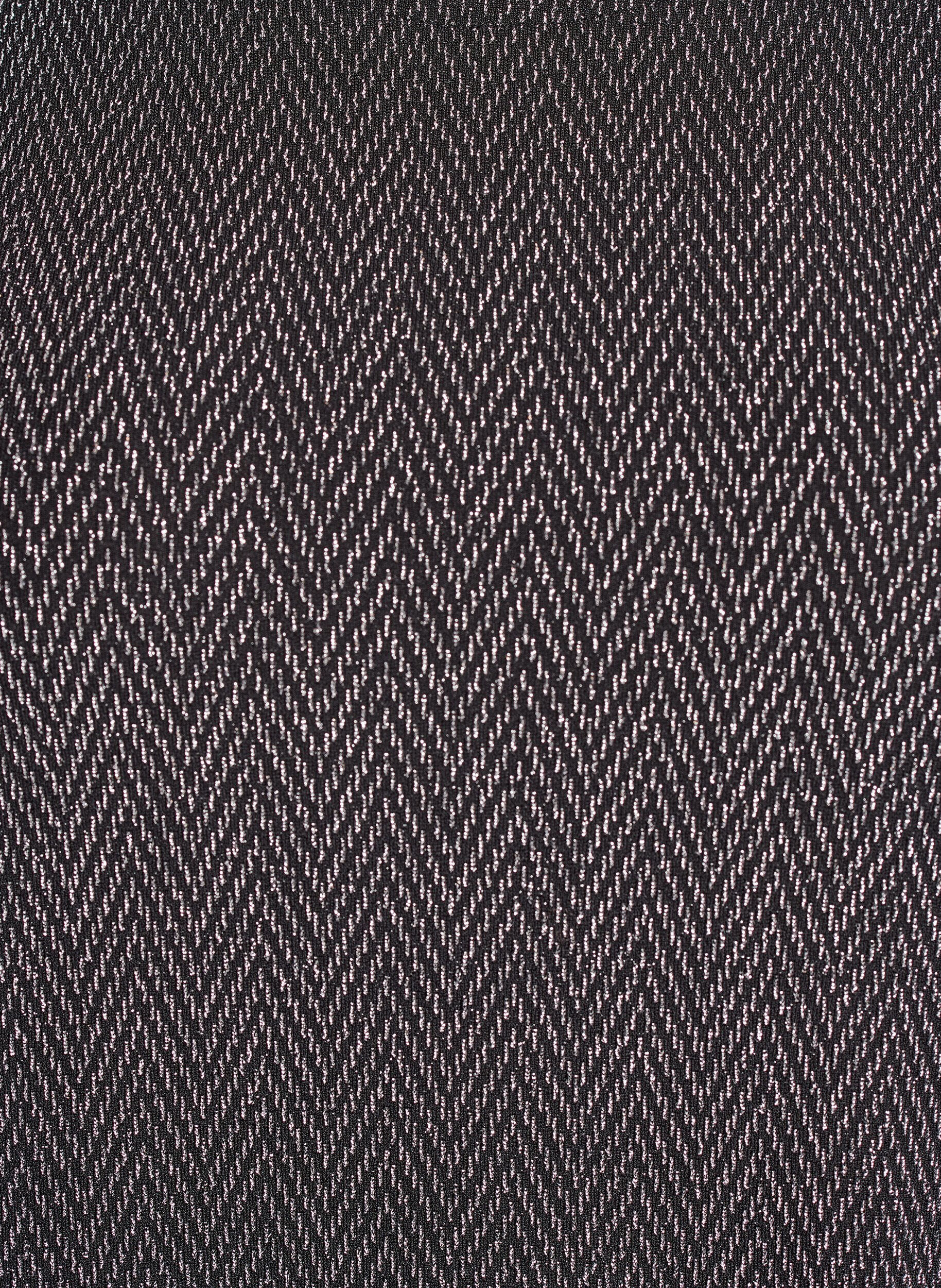 ZizziBlouse met glitterpatroon en 3/4 mouwen, Zwart, Packshot image number 2