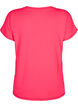 Los trainings-T-shirt met v-hals, Neon Diva Pink, Packshot image number 1