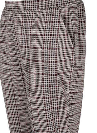 Geknipte Maddison broeken met geruit patroon, Brown Check, Packshot image number 2