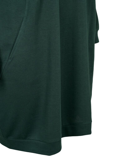 Robe sweat-shirt avec col en V, Scarab, Packshot image number 3