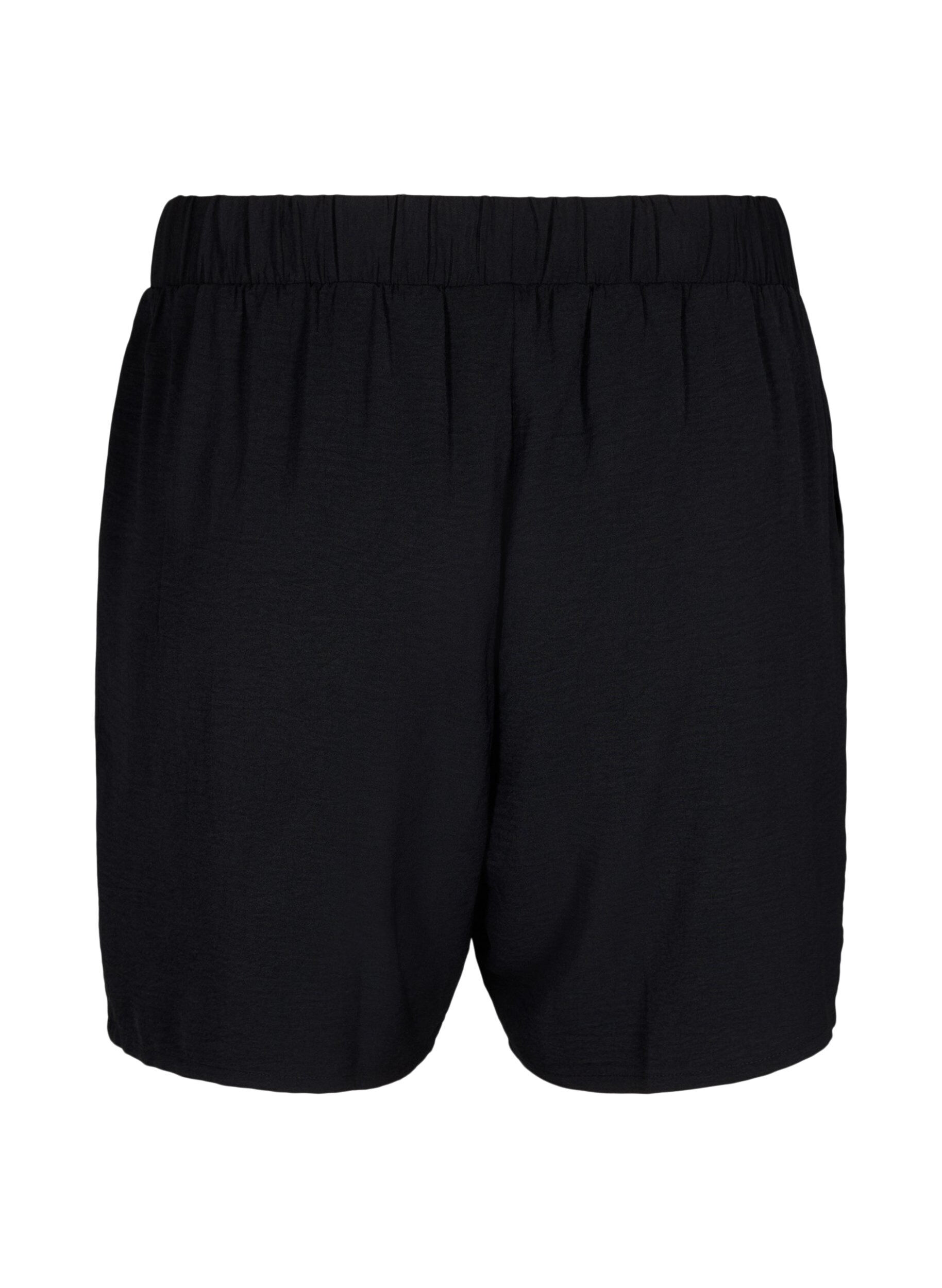 ZizziShort avec poches et ceinture &eacute;lastique, Noir, Packshot image number 1