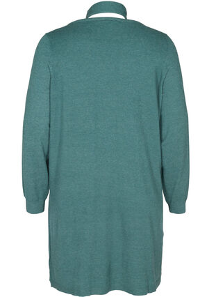 Long-sleeved knitted dress with pockets, Sea Pine Mel, Packshot image number 1