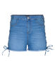 Shorts en jean avec détails à lacets, Blue Denim, Packshot image number 0