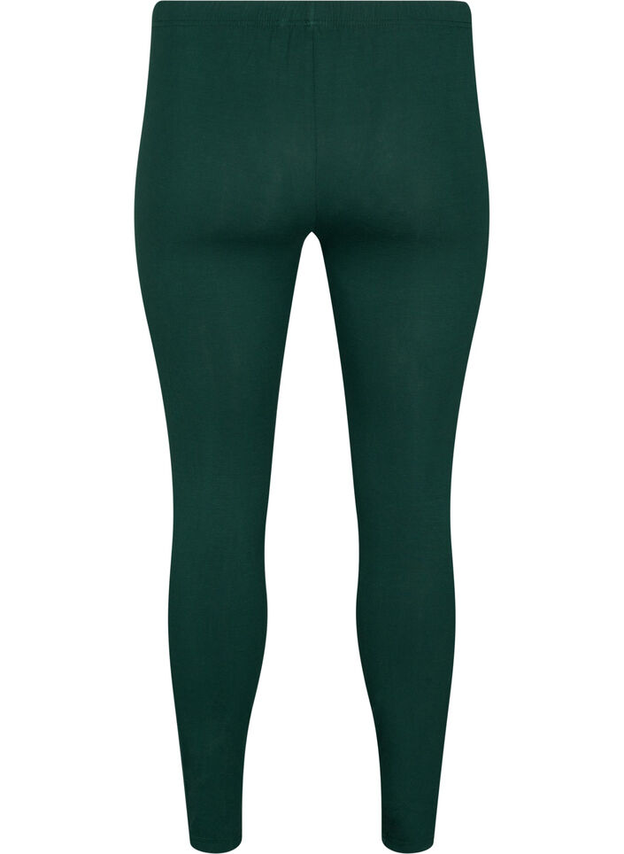 Leggings basiques en viscose, Vert foncé, Packshot image number 1