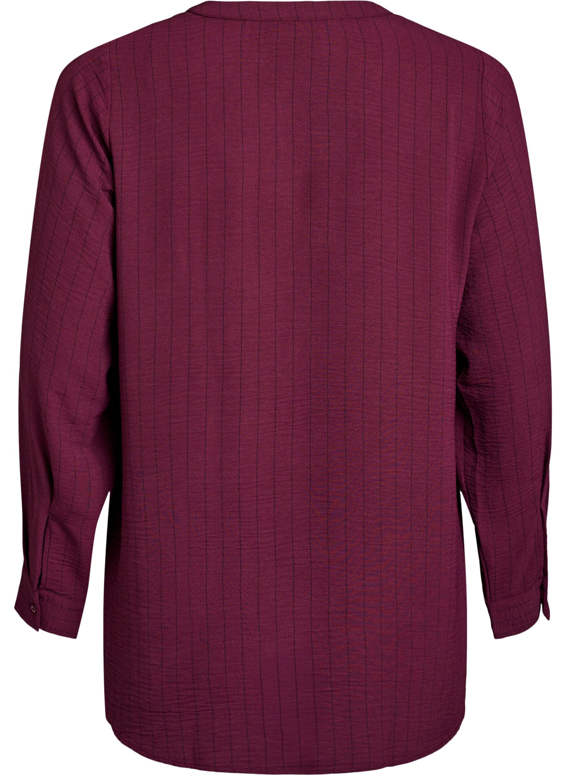 ZizziStreepjes overhemdblouse, Rood, Packshot image number 1