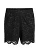 Short en dentelle taille haute avec poches, Noir, Packshot image number 0