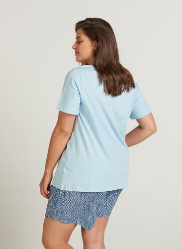T-shirt basique, Cashmere Blue, Model image number 0