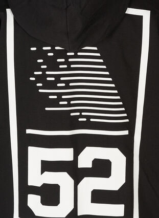 Lange katoenen vest met print, Black, Packshot image number 3