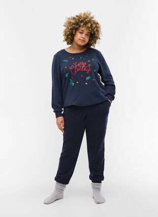 Kerst sweatshirt, Night Sky Merry, Model image number 2